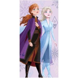 Frozen badhanddoek - multi colour - Anna en Elsa strandlaken - 137 x 70 cm.