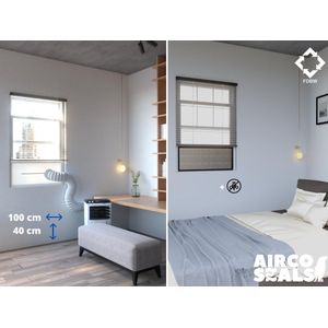 Airco Raamafdichting Mobiele Airco Voor Schuifraam – Met Hor - Voor Schuiframen Van 100 x 40 CM  - energiebesparend