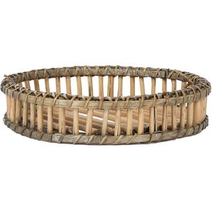 Kolibri Home | Decoratieschaal - Rond bamboo dienblad Ø30cm