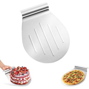 Taartschep en Pizzaschep van Roestvrij Staal - Bakaccessoires voor Taarten, Pizza's en Grill