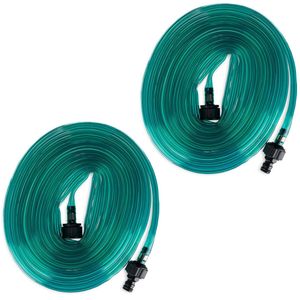 Relaxdays 2x druppelslang - tuinslang - bewateringssysteem - tuin - druppelsysteem - 8,2 m
