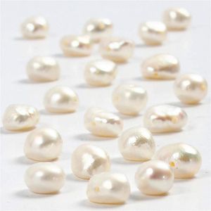 Zoetwaterparels, afm 4-6 mm, gatgrootte 1 mm, parelmoer, 40 cm/ 1 doos