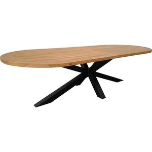 Tafel teak Oval (spinpoot) 280cm