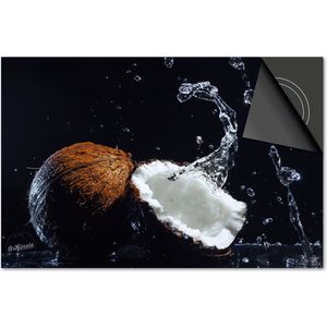 Inductie beschermer 60x52 - afdekplaat inductie mat - Dietrix Kookplaat beschermer - DELUXE - Splash - Kokosnoot