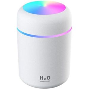 300ML Aroma Diffuser - Luchtbevochtiger - USB Humidifier - LED Verlichting - Wit