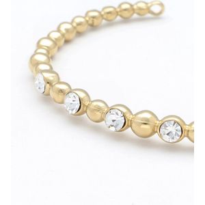Notre-V Bangle Stone Crystal Armbanden Dames - Goud - Maat ONESIZE