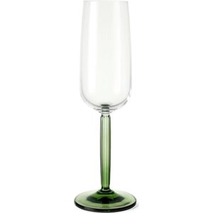 Kähler Hammershoi champagne glas set van 2 groene voet
