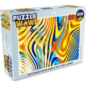 Puzzel Kunst - Lijn - Psychedelisch - Legpuzzel - Puzzel 500 stukjes