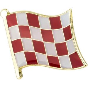 Noord Brabant Provincie Vlag Emaille Vlag Pin 1.9 cm / 1.7 cm / Rood Wit Goud