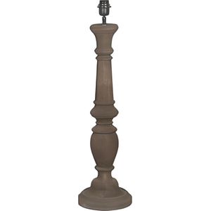 Stoere hoge houten Klassieke lampenvoet van By Mooss - 70 cm - Zonder Lampenkap