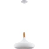 EGLO Sabinar Hanglamp - E27 - Ø 40 cm - Wit/Bruin