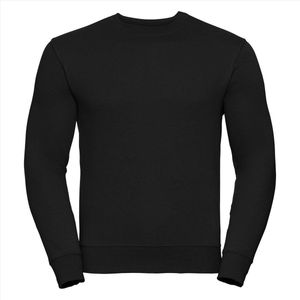 Russell Heren Sweatshirt Zwart Ronde Hals Regular Fit - 3XL