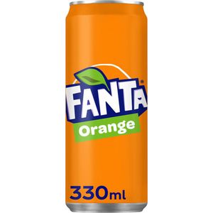 Frisdrank Fanta Orange blikje 0.33l - 24 stuks