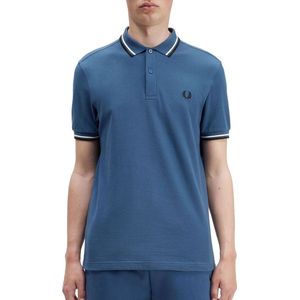 Fred Perry - Twin Tipped Shirt - Blauwe Herenpolo-3XL