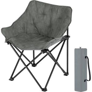 Rootz Ultimate Outdoor Klapstoel - Draagbare stoel - Inklapbare stoel - Comfortabele zit - Stevig ontwerp - Gemakkelijk op te bergen - 63 cm x 73,5 cm x 44,5 cm