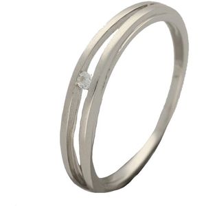 Glow 114.137556 Dames Ring - Minimalistische ring - Sieraad - Zilver - 925 Zilver - 10 mm breed