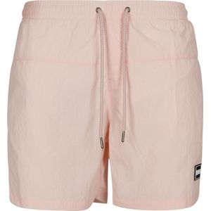 Urban Classics Block Swimshort - Roze - Zwembroek