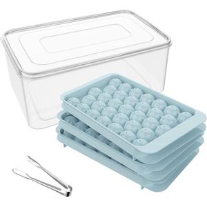 Mini ijsblokjesvorm voor ronde ijsbalmaker in vriezer - 99 stuks (blauw) Ice mold