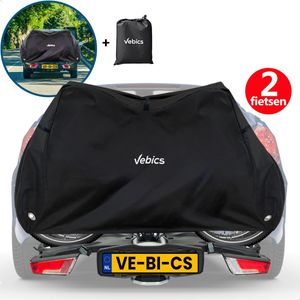 Vebics® Fietshoes voor 2 Fietsen Fietsendrager - Waterdicht - Elektrische fiets - Fietsbeschermhoes