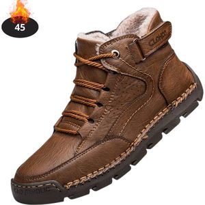 Nivard Schoenen Heren - Hoge Sneakers - Comfortabel - Casual - Volwassen - Met Voering - Donkerbruin - Maat 45
