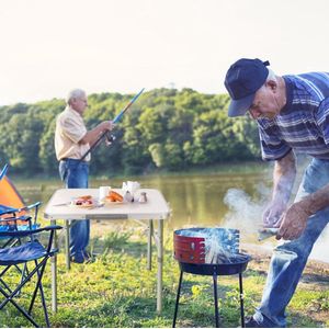 Outdoor Camping Werkblad Tafel Aluminium Compact Verstelbaar Hoogte Buiten Bijzettafel - Opvouwbaar Picknick Patio BBQ Feesttafel