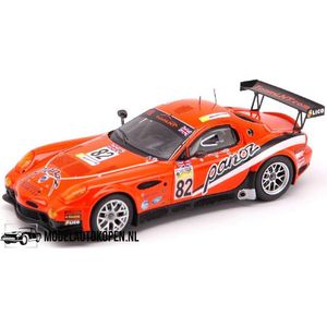 Panoz Esperante #81 LM 2006 1st LM GT2 Class (Oranje) (10cm) 1/43 Spark - Modelauto - Schaalmodel - Model auto - Miniatuurautos - Miniatuur auto