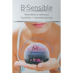 B-Sensible Baby 2 in 1 Hoeslaken + Matrasbeschermer - Ledikant - 60x120 cm - Wit