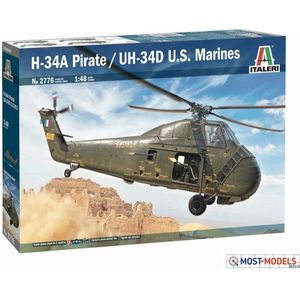 1:48 Italeri 2776 H-34A Pirate / UH-34D U.S. Marines Plastic Modelbouwpakket