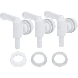 Plastic wijn vat emmer kraan - 3 stuks kranen voor bottelen - vervanging voor homebrew wijn en bier .