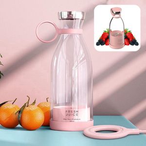 Draagbare Mini Blender - Blender To Go - Blender Smoothie - USB Oplaadbaar - Draadloos - Compact - Mini smoothie maker - Oplaadbare blender - Smoothies - Fruit - Mixer - Blender - Roze