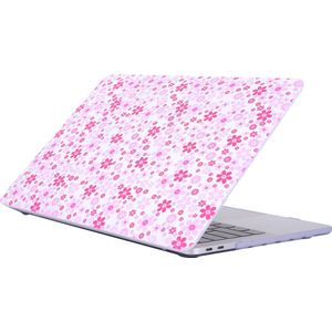 Mobigear - Laptophoes geschikt voor Apple MacBook Pro 15 Inch (2016-2019) Hoes Hardshell Laptopcover MacBook Case | Mobigear Flowers - Model 41 - Model A1707 / A1990