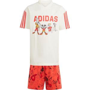 adidas Sportswear adidas x Disney Mickey Mouse T-shirt Set - Kinderen - Wit- 104