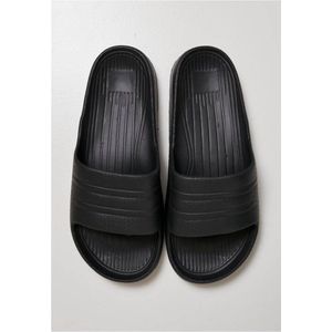 Urban Classics - Basic Slide Slippers - 43 Shoes - Zwart