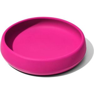 OXO tot Silicone Bord - Babybord - Bord Baby - Babyservies - Servies baby - Bordje -Pink