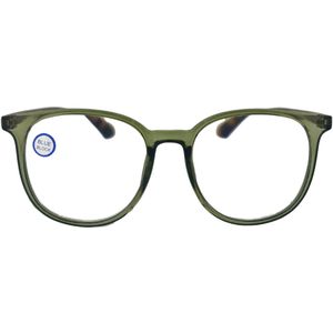 Fangle Computerbril Big Round Olive +2.5