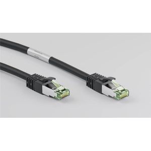 CAT8.1 S/FTP PIMF LSZH 1M Zwart - Netwerkkabel - Computerkabel - Kabel