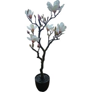 Mica Decorations Magnolia kunstboom L50xB42xH94,5cm Wit ,L.roze