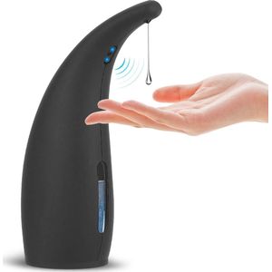 Matte Zwart Automatische Zeepdispenser met Sensor, 300 ml, Infrarood Elektrisch voor Badkamer, Keuken, Hotel, Restaurant, Openbare Ruimte