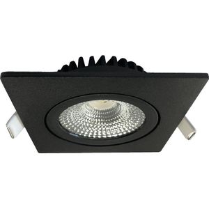 Inbouwspot Thin Vierkant Zwart IP44 Dim To Warm