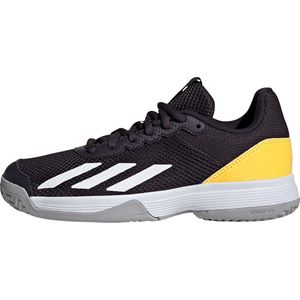 adidas Performance Courtflash Tennis Schoenen - Kinderen - Zwart- 32