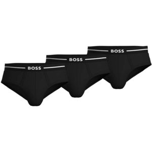 HUGO BOSS Bold hipster briefs (3-pack) - heren slips - zwart - Maat: M