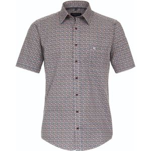Casa Moda - Short Sleeve Overhemd Print Multicolour - Heren - Maat L - Regular-fit