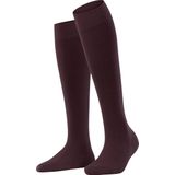 FALKE Softmerino warme ademende merinowol katoen kniekousen dames rood - Maat 39-40