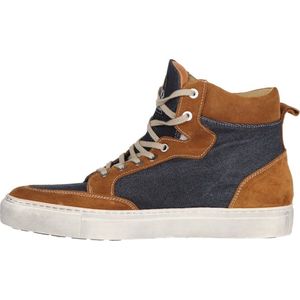 Helstons Maya Canvas Armalith Leather Gold Blue Shoes - Maat 38 - Laars