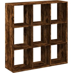 vidaXL - Kamerscherm - / - boekenkast - 102x29x103,5 - cm - hout - gerookt - eiken