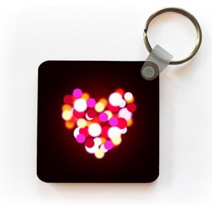 Sleutelhanger - Uitdeelcadeautjes - Licht - Hart - Neon - Plastic