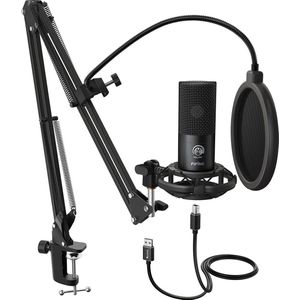 MT Products - Microfoon Arm Met Microfoon - gaming Mic - Mic Standaart Met Popfilter - Mic Houder - Geschikt Voor PC