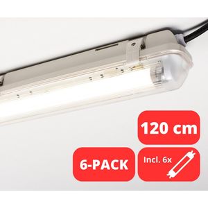 LongLife LED TL Armatuur incl. LED Buis 120 cm - Binnen & Buiten - IP65 - 6 stuks