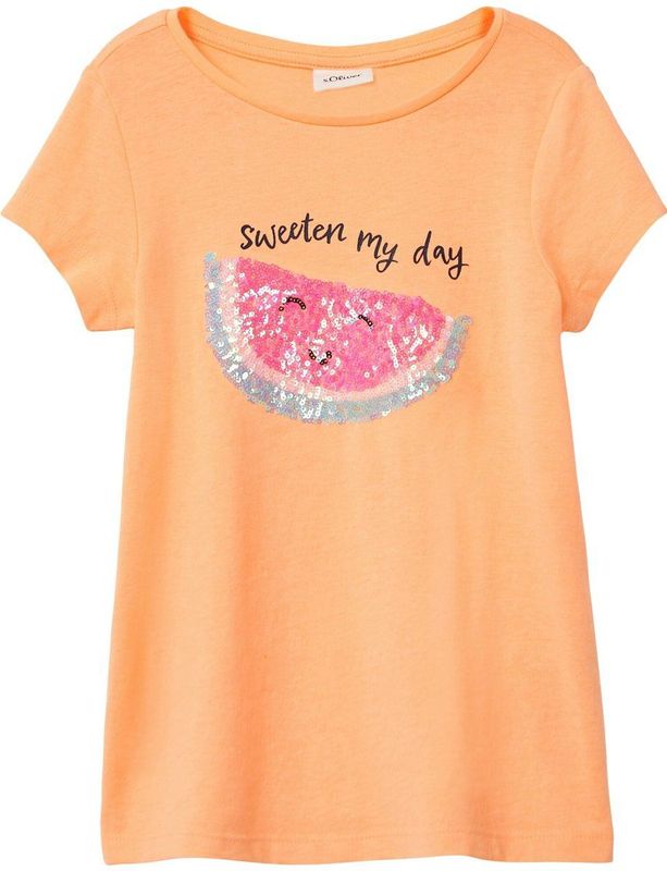 s.Oliver - T-shirt - Maat 92/98 - Jongens - 0068 WHITE -
