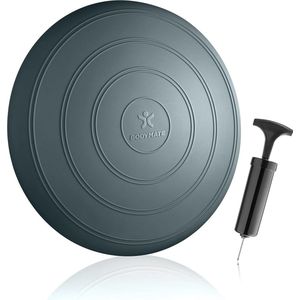 Bal Zitkussen incl. zitkussen Pomp, diameter 33 cm, balanskussen, luchtkussen, balanspad, voor core-, fitness-, revalidatie-, coördinatie- en rugtraining